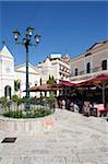 Restaurants, la place de St Markos, Zakynthos Town, Zakynthos, îles Ioniennes, îles grecques, Grèce, Europe