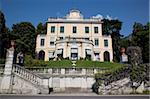 Lakeside villa, Cadenabbia, Lake Como, Lombardy, Italian Lakes, Italy, Europe