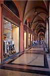 Arcade, Piazza Maggiore, Bologna, Emilia Romagna, Italy, Europe