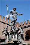 Fontaine de Neptune, Piazza del Nettuno, Bologne, Émilie-Romagne, Italie, Europe