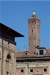 Asinelli Tower, Piazza Maggiore, Bologna, Emilia Romagna, Italy, Europe