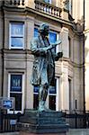 Statue of Joseph Priestley, City Square, Leeds, West Yorkshire, Yorkshire, England, United Kingdom, Europe