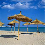 Beach scene, Hammamet, Cap Bon, Tunisie, Afrique du Nord, Afrique