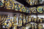 Locally made ceramics, Caltagirone, Sicily, Italy, Europe