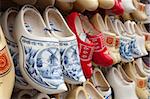 Wooden Dutch clogs in souvenir shop, Amsterdam, North Holland, Netherlands, Europe