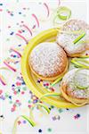 Doughnuts on Paper Plate and Streamers