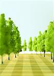Miniature roadside trees