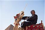 Portrait d'homme de chameau, Gizeh, le Caire, Egypte
