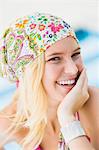 Close-up of a woman smiling