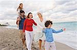 Family on the beach