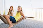 Two girls in a hammock