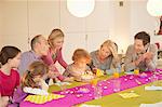 Family at a birthday celebration