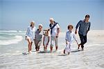 Family enjoying on the beach