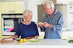 Man holding a plate of food