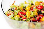 Fresh vegetable salad in a bowl