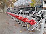Bicycle cycle rentals ecology eco-transport lyon velov