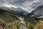 Scenic View Rocky mountains Alberta Canada Jasper Highway