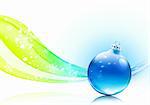 Vector illustration of abstract background with cool glossy Christmas decoration