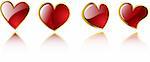 vector valentine's hearts  eps 8