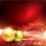 vector golden christmas ball on artistc background design