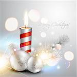 beautiful silver christmas vector background