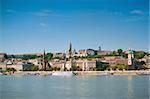 Budapest panorama with Danube river. Daylight. Summer