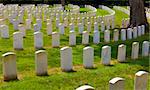 Military section at Lexington National Cemetery in Lexington, Kentucky