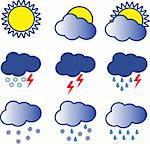 weather icons vector illustration eps 10 for you
