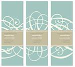 Vector Pastel Tall Ornament Frame Set. Easy to edit. Perfect for invitations or announcements.