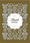 Vector Thank You Frame and Pattern. Easy to edit. Perfect for invitations or announcements.