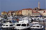 Boats in Rovinj, Croatia