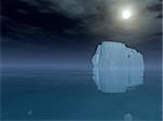 High Resolution Iceberg in open sea