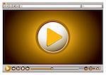 Internet browsers with video controls and play back interface