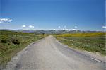 rural road at Gredos mountains in Avila Spain