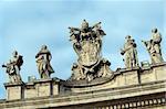 Famous colonnade of St. Peter's Basilica in Vatican, Rome, Italy