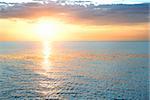 Beatifull sunset on the Crimean seashore