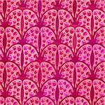 seamless pattern with pomegranates in straight order