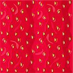 Seamless Strawberry Skin Texture. Vector Background