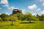 Sigiriya (Lion's rock) - ancient rock fortress in Sri Lanka, surrounded by an network of gardens and reservoirs.