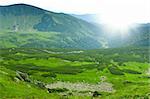 Beautiful mountains landscape in Carpathian