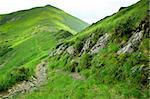 Beautiful mountains landscape in Carpathian