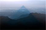 Shadow of the mountain Adam's peak, Sri pada