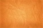 Old orange paper grunge background, ancient texture