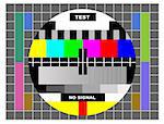 tv color test pattern, test card for PAL and NTSC