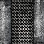 Grunge style background of metal and concrete