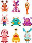 cartoon Monsters icons set