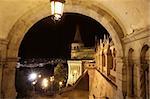 details of Fisherman's bastion in Budapest, Hungary