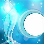 Illustration vector abstract modern background, blue and white