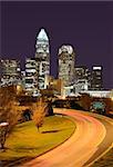 Skyline of Uptown Charlotte, North Carolina.