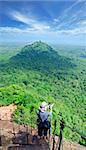 Sigiriya ( Lion's rock ) is a large stone and ancient palace ruin in the central  Sri Lanka